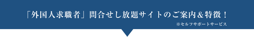 「外国人求職者」問合せし放題サイトのご案内＆特徴！